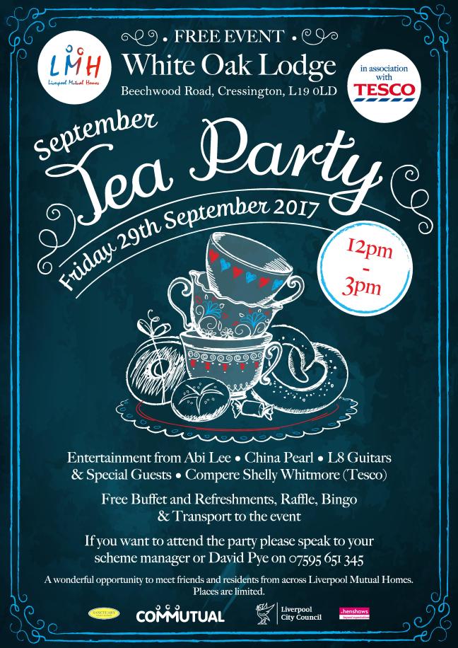 TEA PARTY 29th Sept Poster